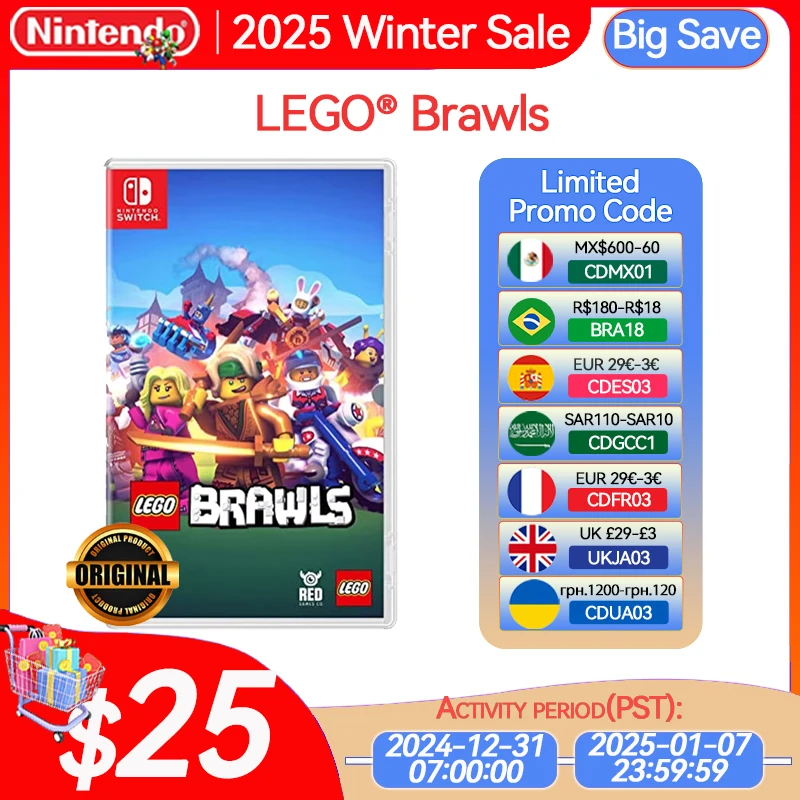 LEGO Brawls Nintendo Switch Game Deals Physical for Nintendo Switch OLED Nintendo Switch Lite Nintendo Switch Game Cards