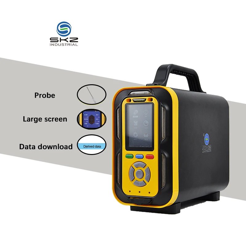 

1-18 Gas Portable Color Screen Data Logger Function Multi-gas Analyzer Alarming Device Gas Measurement Unit China Supply