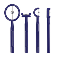 4PCS Tongue Muscle Trainers Blue Tongue Tip Exercise Tool Tongue Tip Lateralization Lifting Oral Muscle Training Set