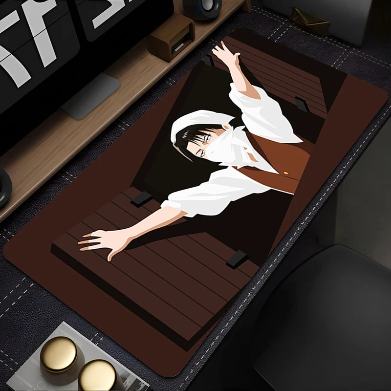 

Desk Mat Mousepad Anime Titan Levi Mouse Pad PC Accessories Gamer Soft Keyboard Pad Gaming Extended Cartoon Mats