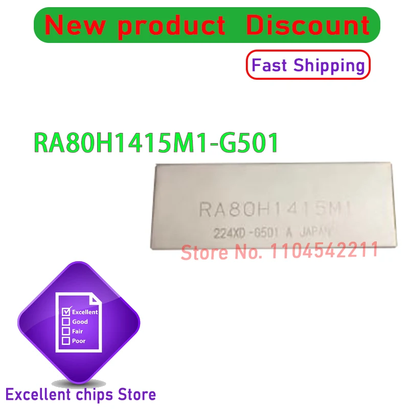 New Original RA80H1415M1 RA80H1415M1-G501 RA80H1415M 80 Watts Silicon RF Power Modules In Stock 1pcs/lot