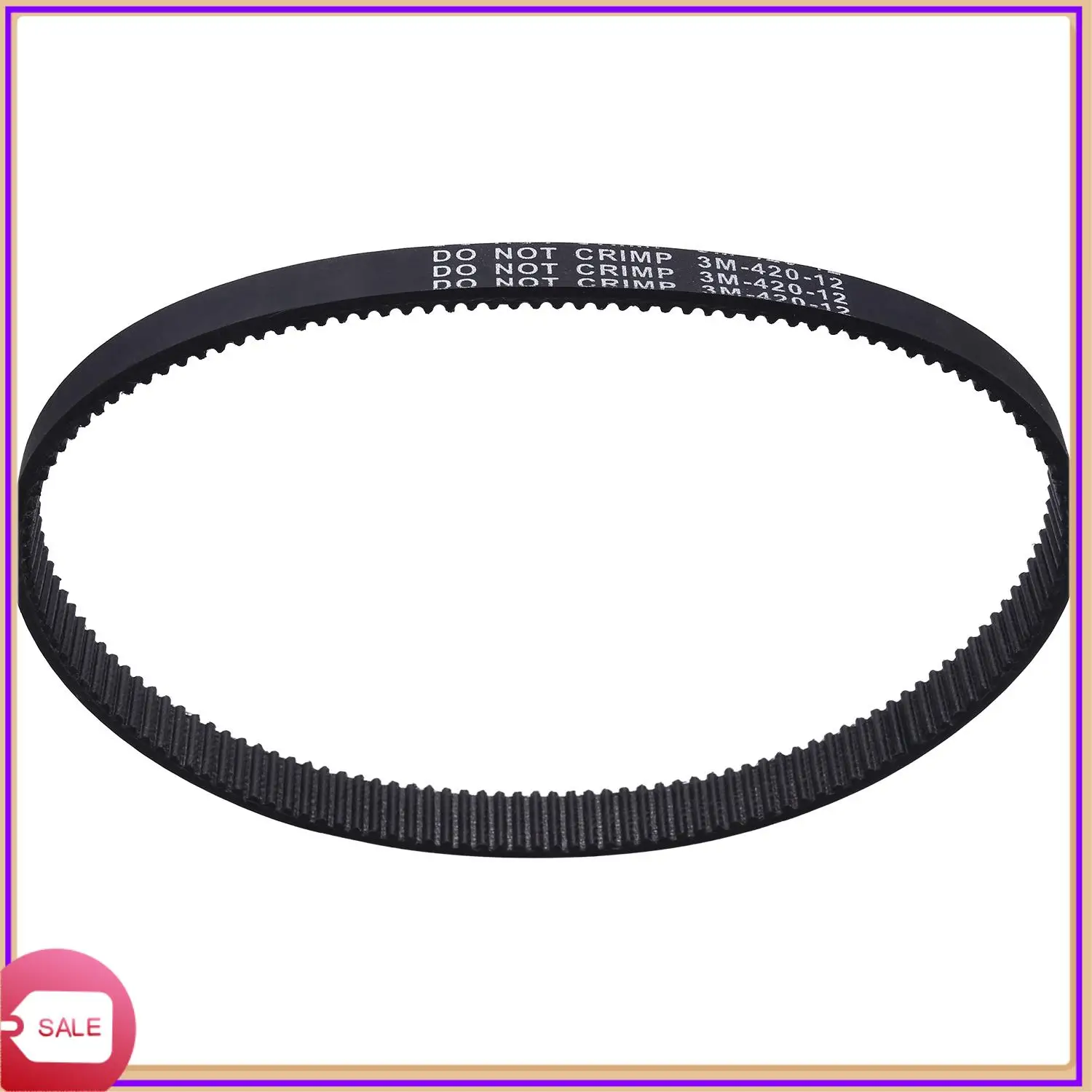 

Prominent Replacement 3M-420-12 Black Rubber Driving Belt Round Belt Line Ring Electric Bike E-Bike Scooter Diy