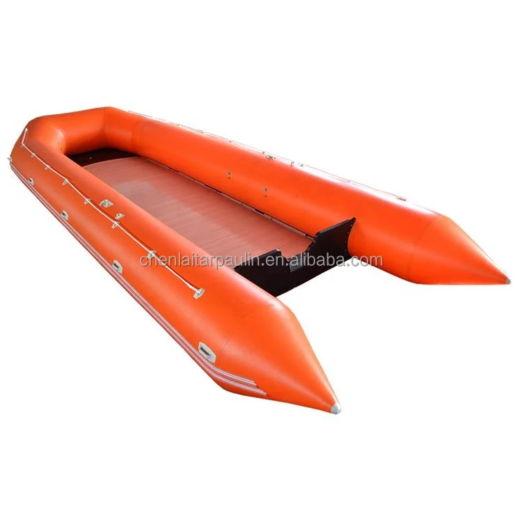 Multi Person 900gsm Heavy PVC Inflatable Water Craft Waterproof Eco Friendly Rib Vessel For Fishing Rescue Camping Trips
