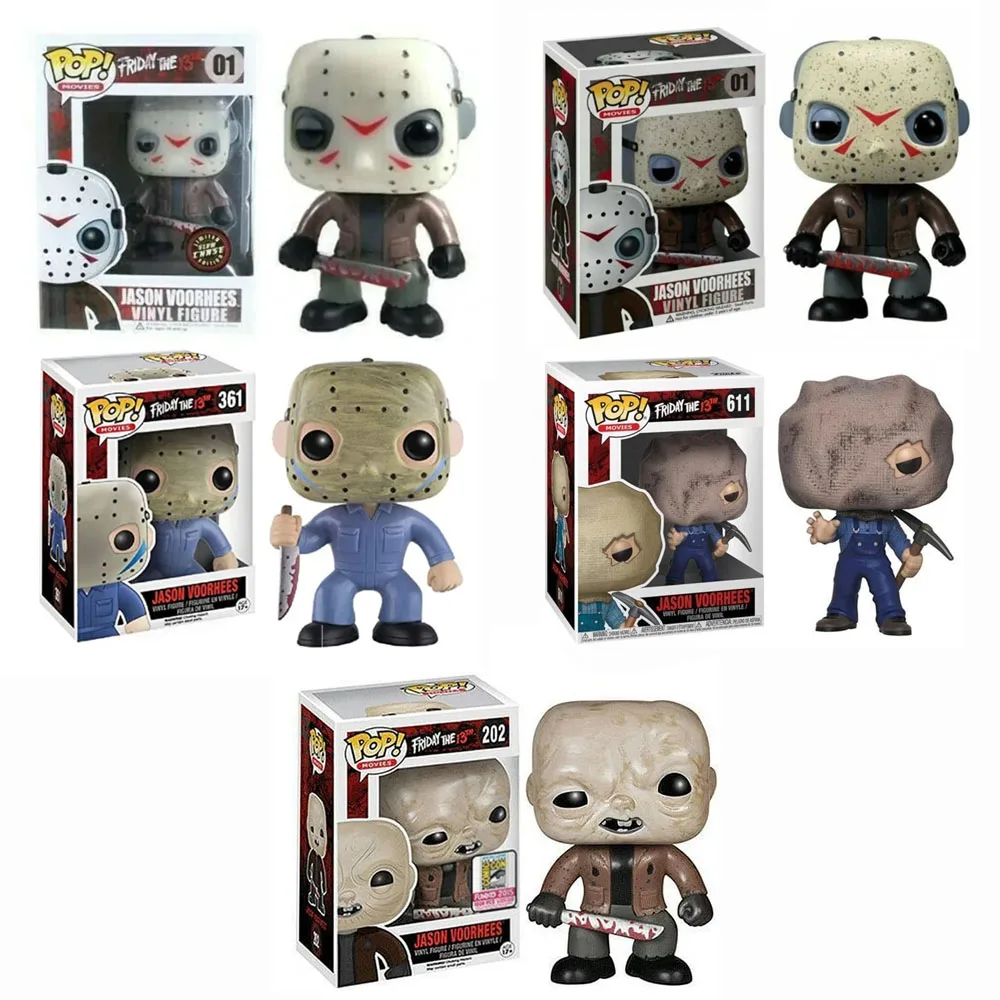 Funko Pop Jason Voorhees #202 #361 #611 #01 Friday the 13th Horror Movie Vinyl Action Figure Toys Dolls Gifts for Children