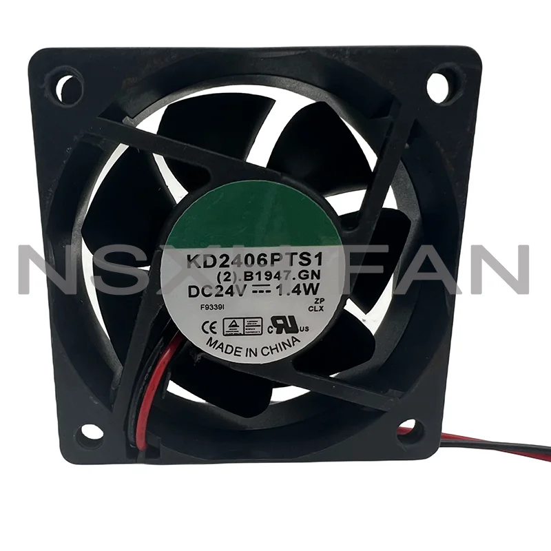 Ventilador de refrigeração original do inversor, inversor, KD2406PTS1, 6025, 24V, 1.4W, 6cm