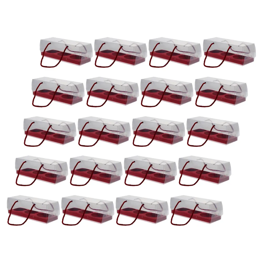 

20 шт., прозрачные коробки для упаковки тортов из ПЭТ для десертов, хлебобулочных принадлежностей, прочная переноска для выпечки, просторный интерьер, долговечный