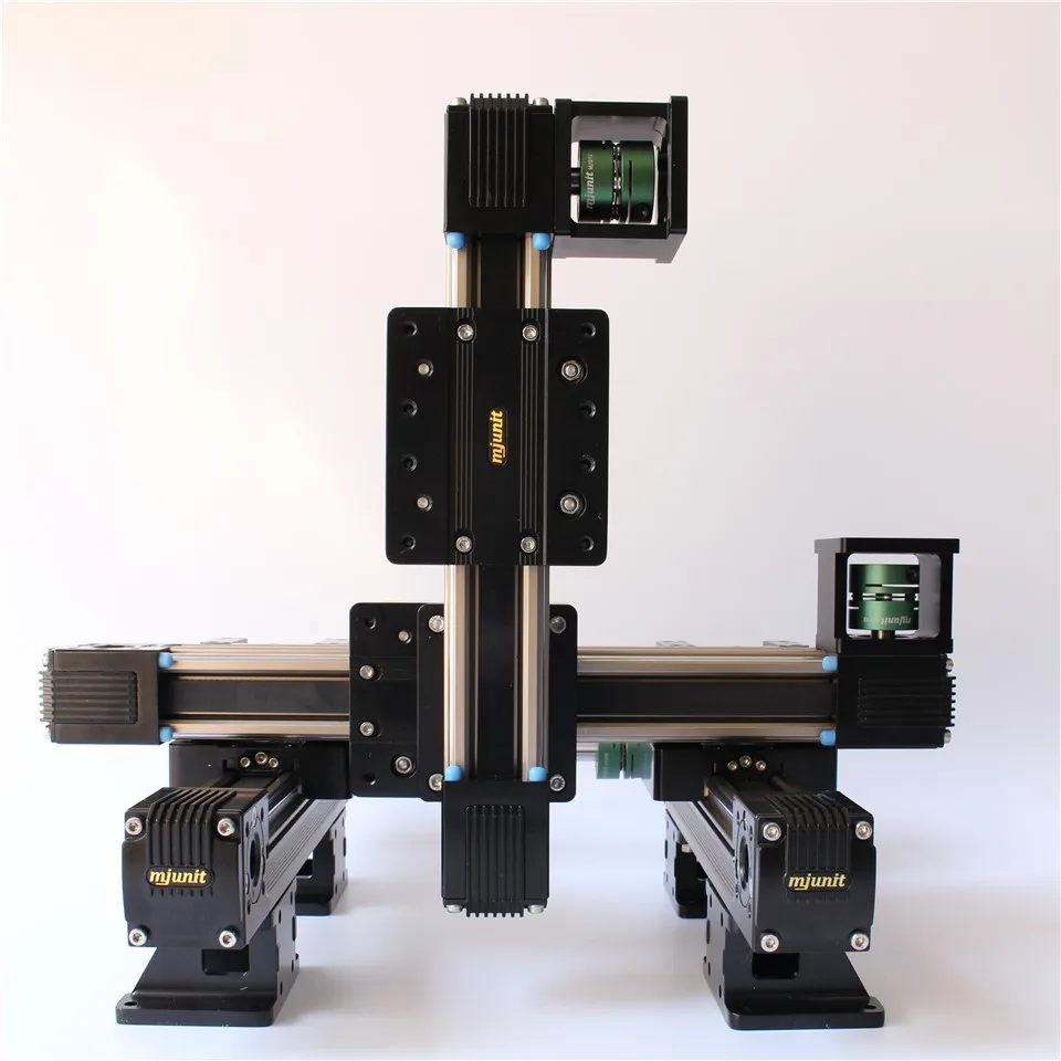 mjunit three-axis XYZ motion platform synchronous belt linear guide slide manipulator for full-automatic glue dispensing machine