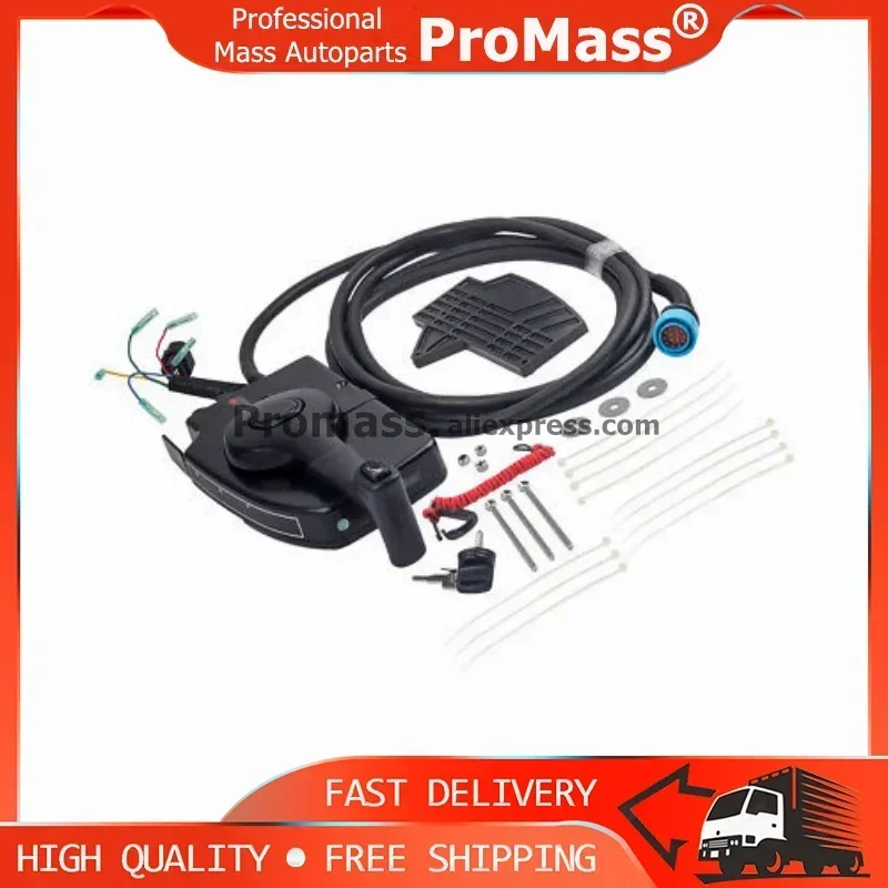 881170A13 881170A13 Outboard Engine Remote Throttle Control Box For Mercury Side Mount Power Trim 14PIN 15FT Cable