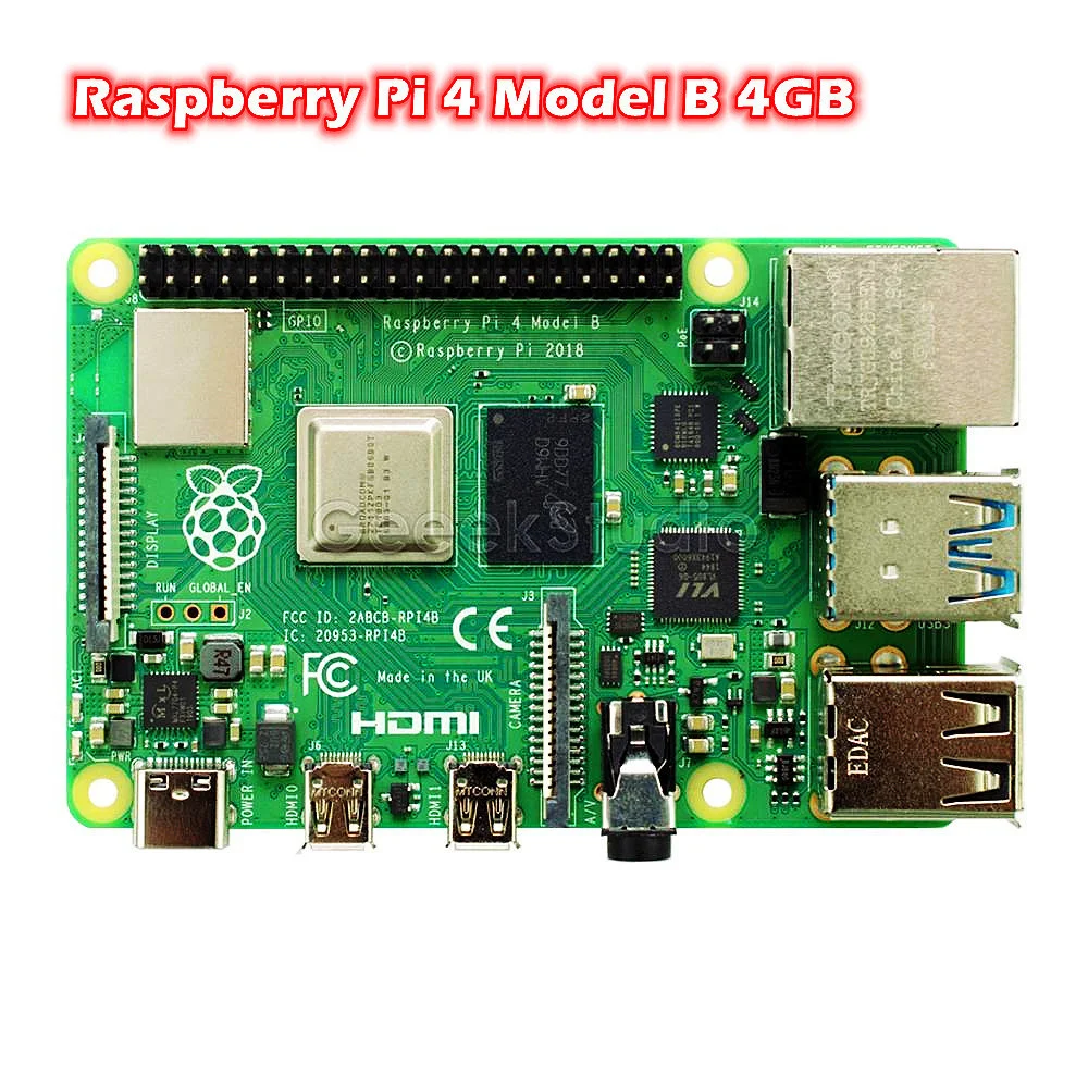 

In Stock! Raspberry Pi 4 Model B 4GB RAM Quad core 64-bit 1.5GHz Bluetooth 5.0