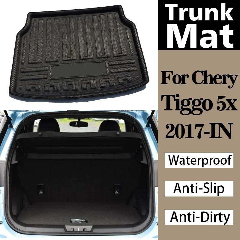 

Car Trunk Mats For Chery Tiggo 5x 2017 2018-2024 Anti-Slip Waterproof Rear Trunk Tray Cargo Boot Car Rear Trunk Mat Carpets Pad