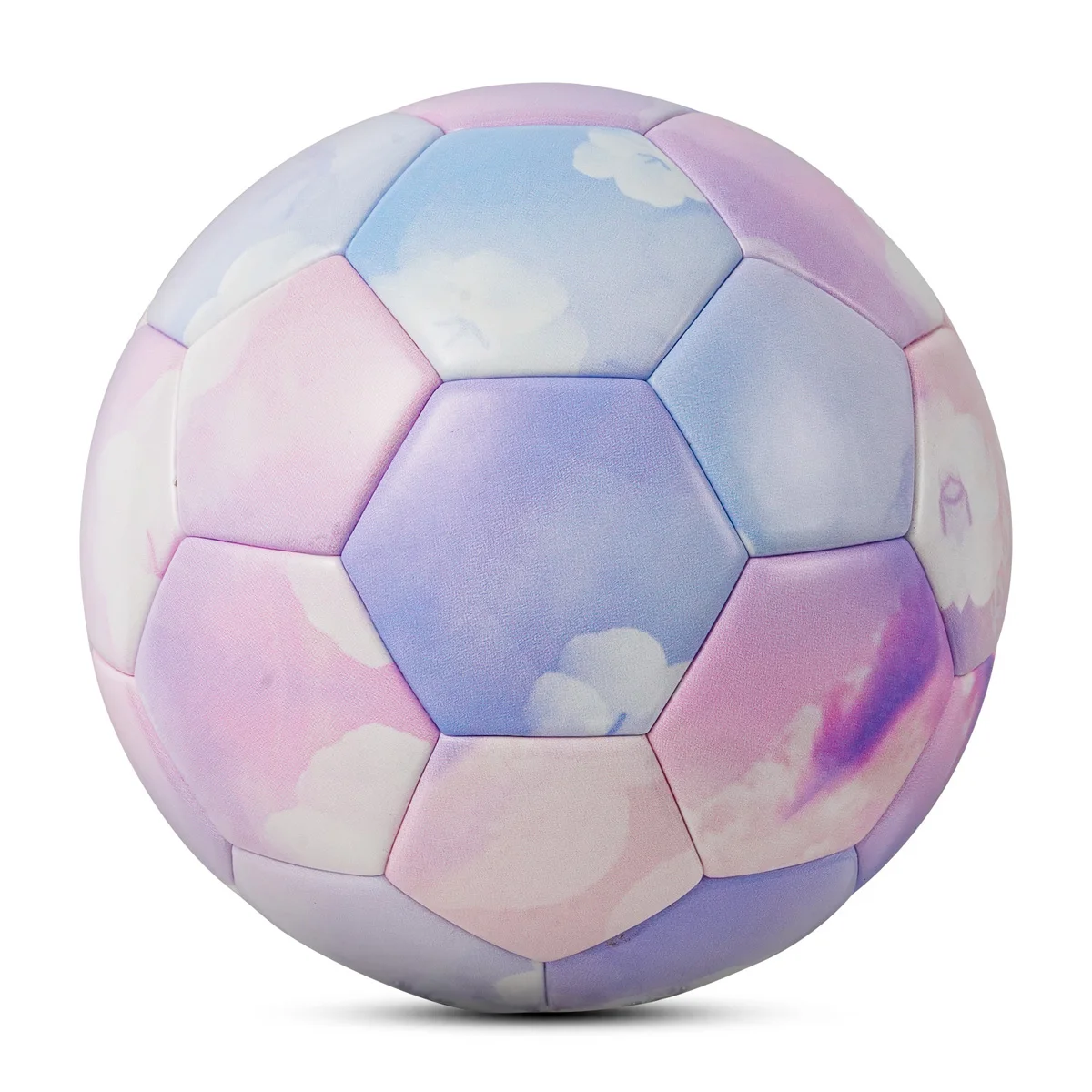 Kuangmi Cotton Candy Football Ball, Standard Size 5, Goal Team Match Training Balls, Wear-resistant Leather, Men and Women