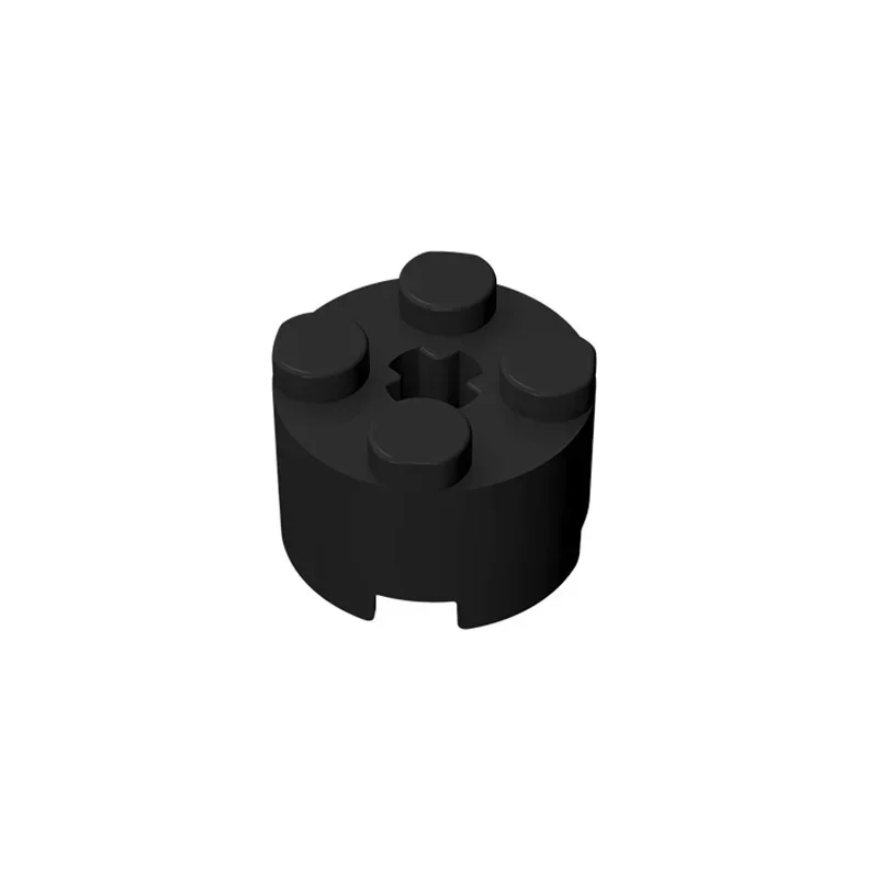 20 peças moc 6143/ 3941 2x2 redondo com furo do eixo 3941 blocos de construção diy empilhamento criativo tijolos brinquedos educativos para crianças