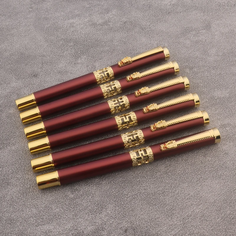 1pc Parallel Fountain Pen Frosted red Calligraphy Pen 0.7/1.1/1.5/1.9/2.5/2.9mm Nib Office Supplies Ink Pens