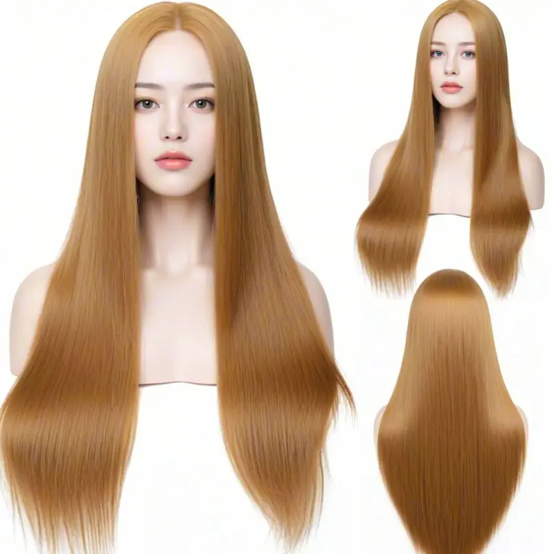 Long Black Synthetic Wig for Costume Women -Quality Synthetic Hair for Women -Versatile Style Perfeet for Any Occasion