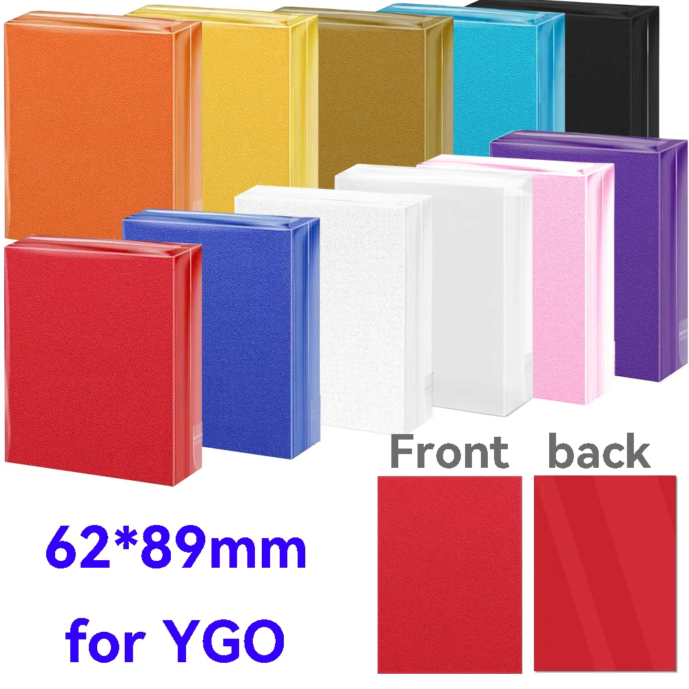 

62X89mm YGO Frosted Soft Card Sleeves 100 PCS, Top Loading Japanese Sized Small Card Sleeves TCG Card Protector