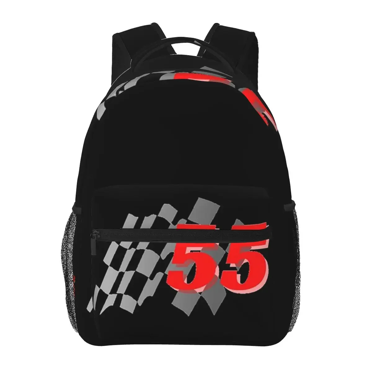 カルロス-サインツ-jr-f1-シグネチャー-グラフィック-ダーク-バックパック-ボーイズ-ガールズ-ブックバッグ-学生-スクールバッグ-漫画-キッズ-リュックサック-ショルダーバッグ