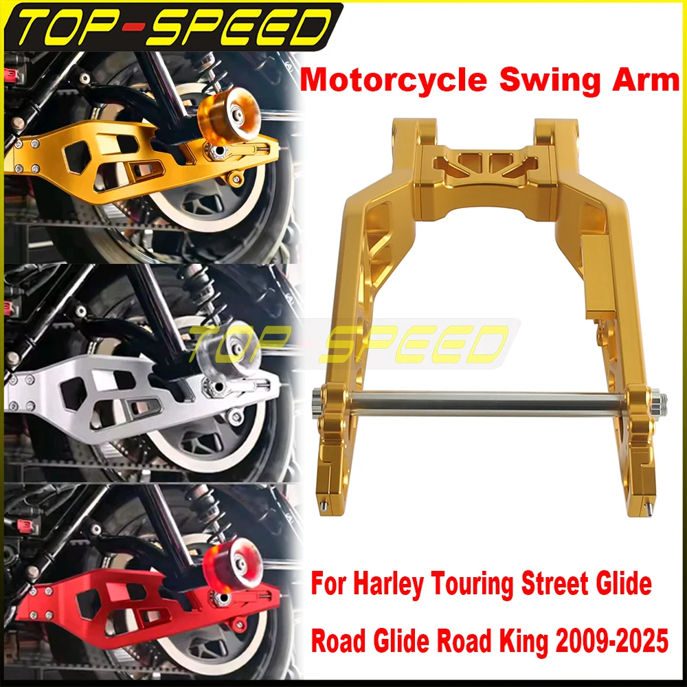 

Durable Motorcycle Wheel Swing Arm Rear Fork Stand Replacement Part For Harley Road Street Road King Touring FLHRC FLHXS 09-25