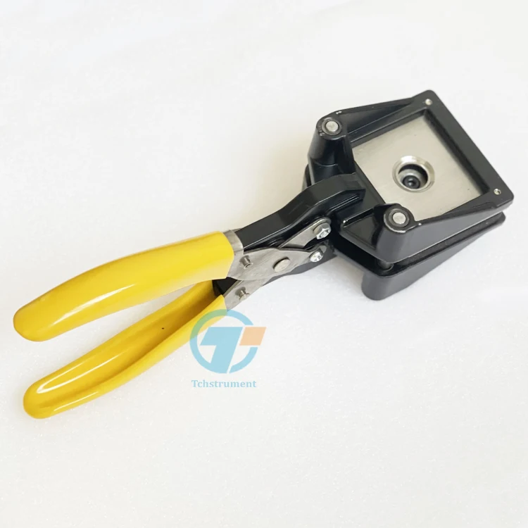 manual hand-held punch disc cutter / round battery electrode disc cutter  with 10 - 50 mm diameter