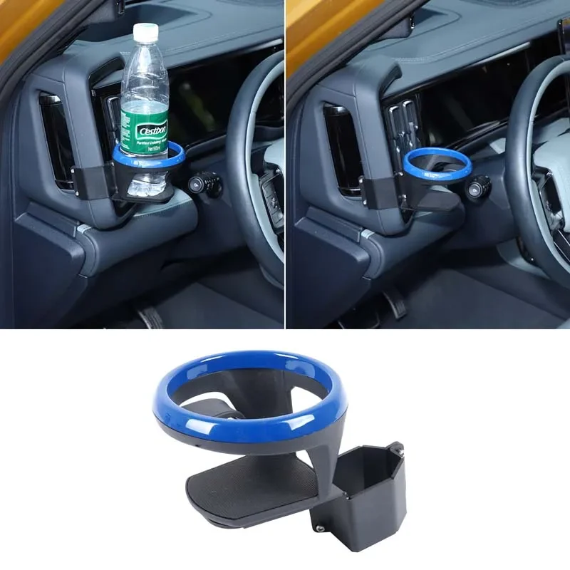 TenMeters-Auto LHD Car Cup Holder For 2023+ BYD Denza B5 Main Driver Instrument Panel Handle Expansion