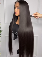 30 38 40 Inch 13x6 Bone Straight Human Hair Wigs Brazilian 13x4 HD Lace Frontal Wigs 5x5 Glueless Closure Wig For Women