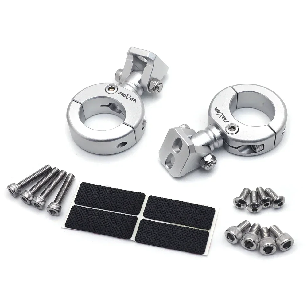 Монтажный кронштейн 28-32 мм для Honda Suzuki Kawasaki, бампер, модифицированная подставка для фар, поддержка прожектора, детали мотоцикла