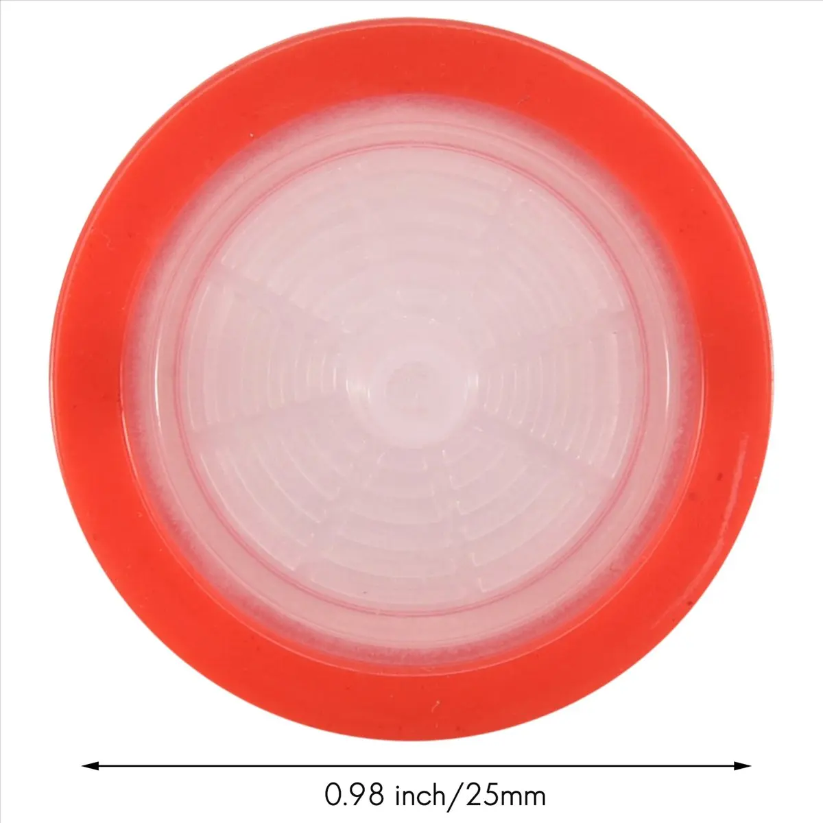 AB09 100 قطعة فلتر حقنة PTFE، فلتر مختبر حقنة قطر الغشاء 25 مم، حجم المسام 0.22 ميكرومتر، HPLC