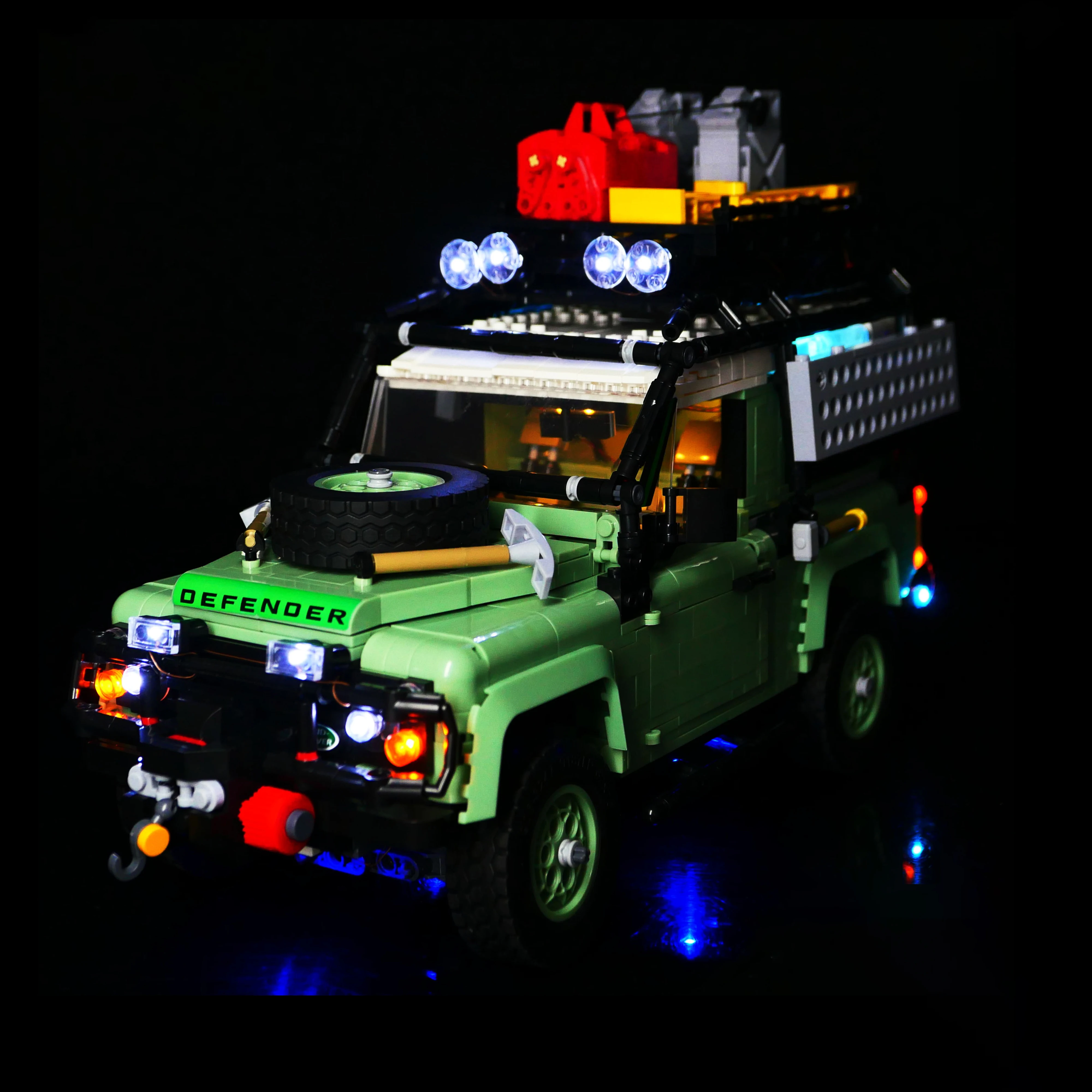 LED Lighting Kit Compatible with 10317 Classic Off-Road 4x4 Vehicle Building Blocks Model Decorative Light Set (Lights Only)