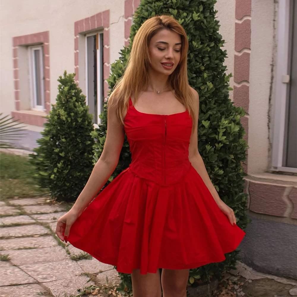 Suninheart Sommer-elegante Kleider für Damen 2024, Neuheiten, weiße Partykleider, kurzes A-Linien-Schlagkleid für den Urlaub