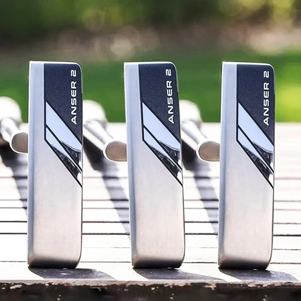 

Golf Clubs Straight Putter ANSER 2 The 2025 New Upgrade Silver One-shape Big Head Low Center of Gravity With the Aim Line