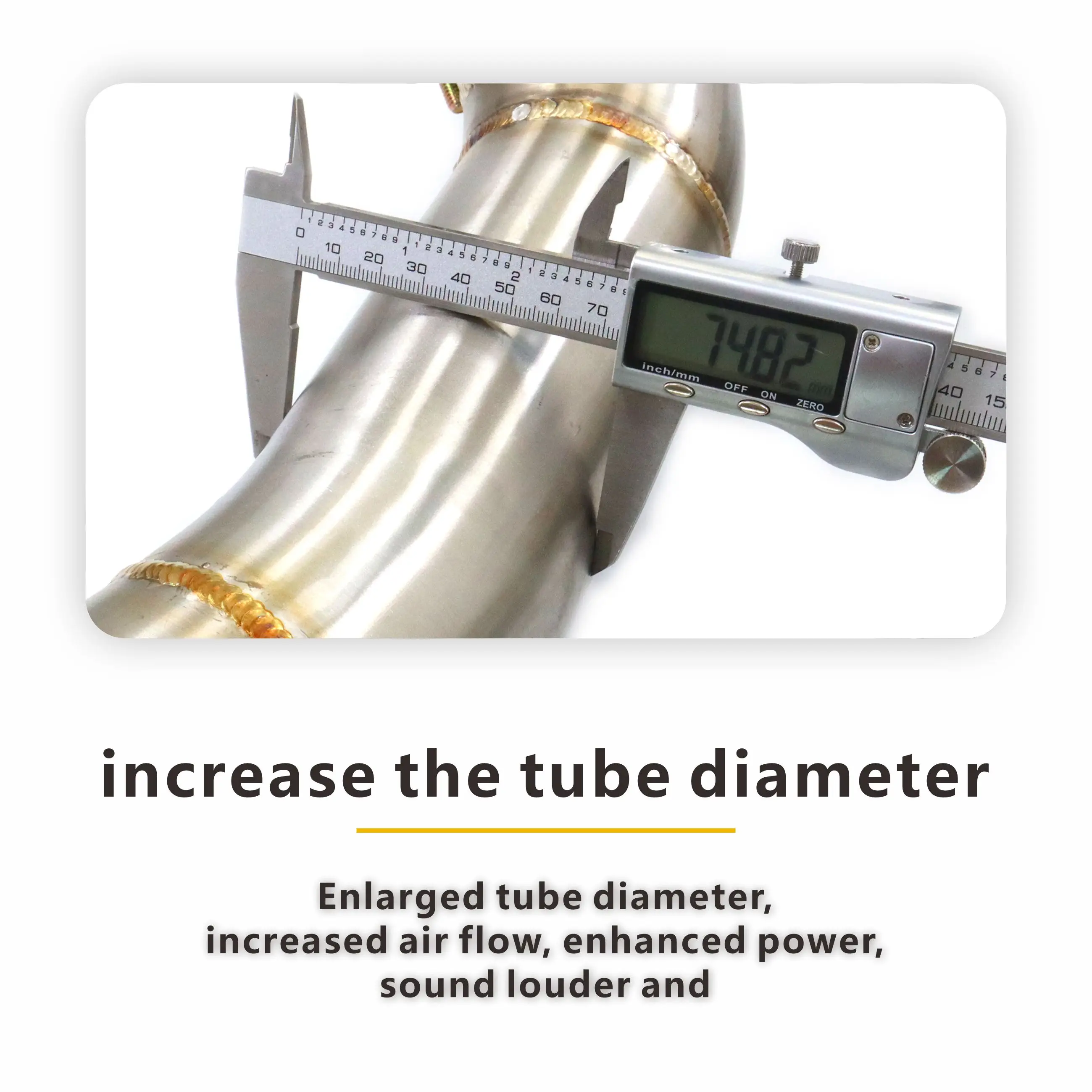 MANX 고품질 스테인리스 스틸 다운파이프 - BMW M5 F90 LCI용 배기 파이프, 증가된 파이프 직경 디자인