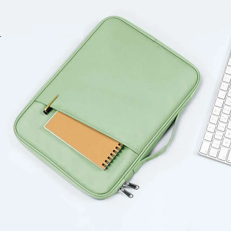 

for Samsung Galaxy Tab S10 FE+ Tablet Storage Bag Universal Waterproof Sleeve Pocket Handle Zip Pouch for Keyboard Carry Case