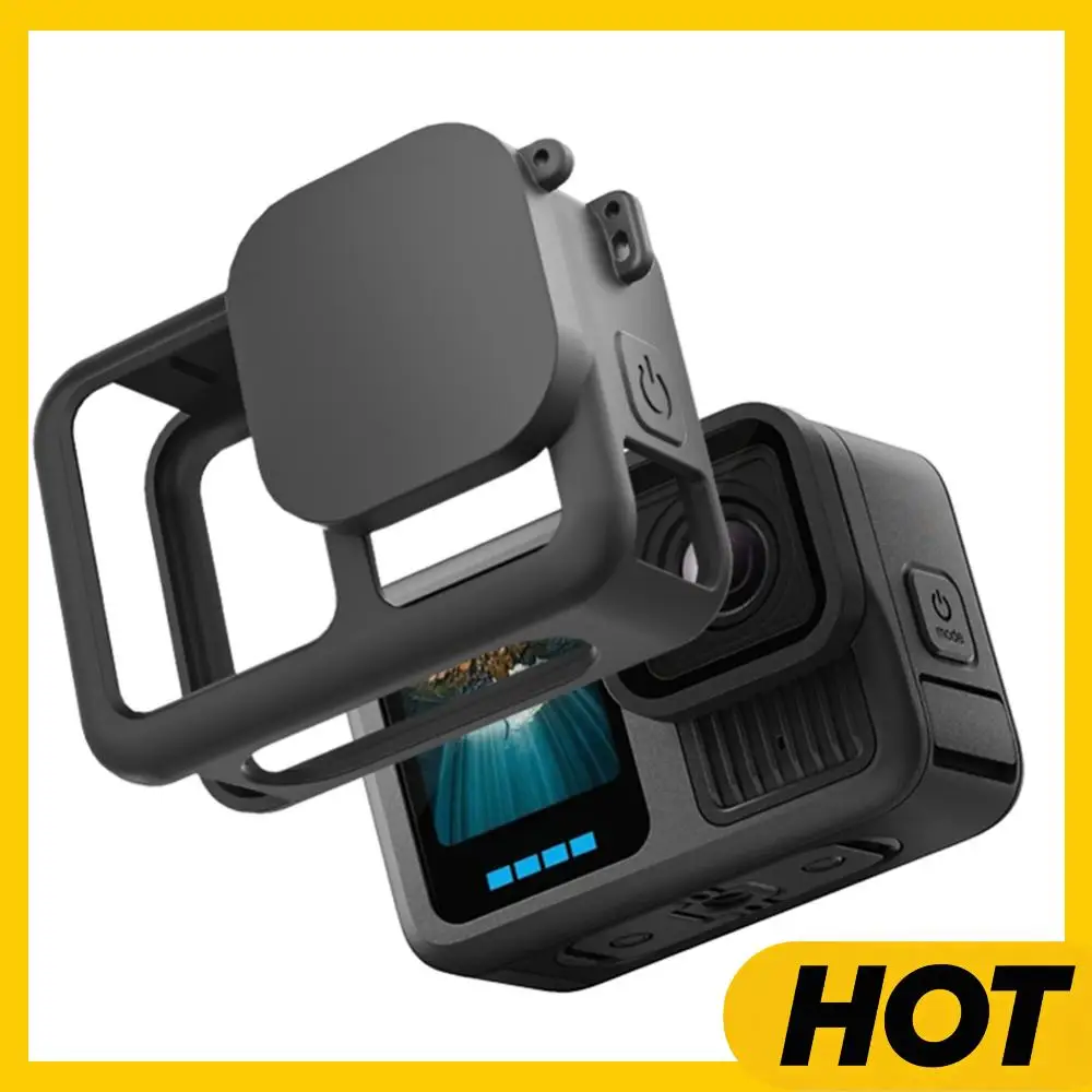 

Silicone Case with Lens Cover & Lanyard Soft Sleeve Anti-Scratch Protective Housing Cover Case for GoPro 13 Accessories