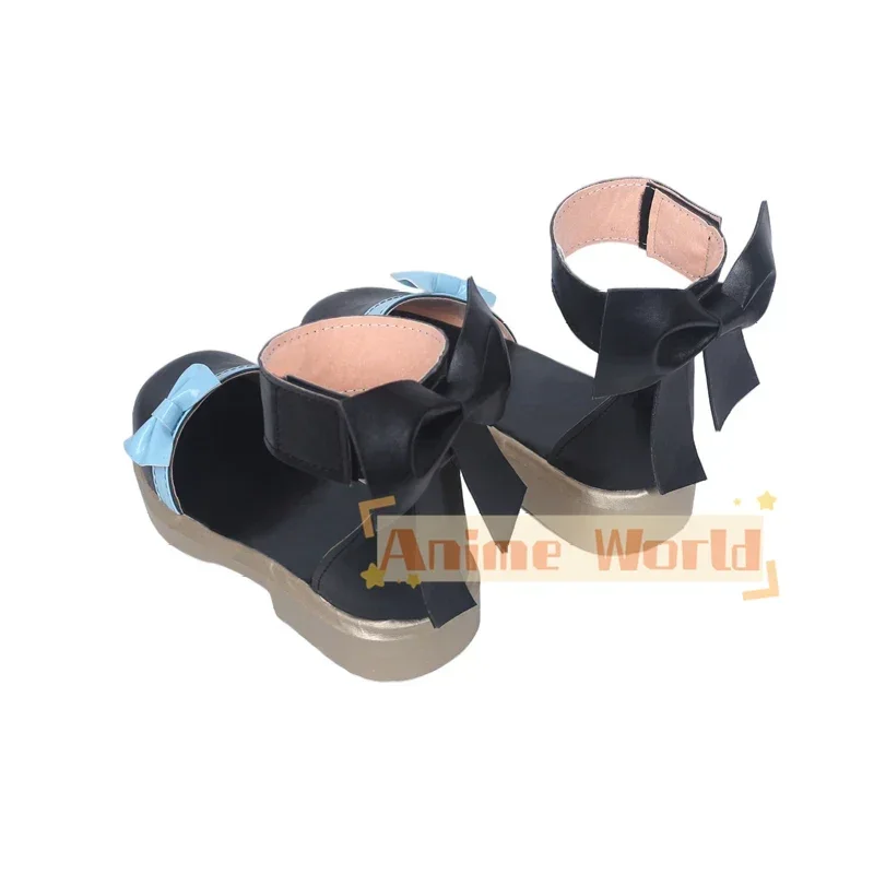 Kuroshitsuji الأسود بتلر كتاب أتلانتيك إليزابيث تأثيري أحذية هالوين حفلة لوليتا أحذية ث/Bowknot النساء أنيمي الأحذية