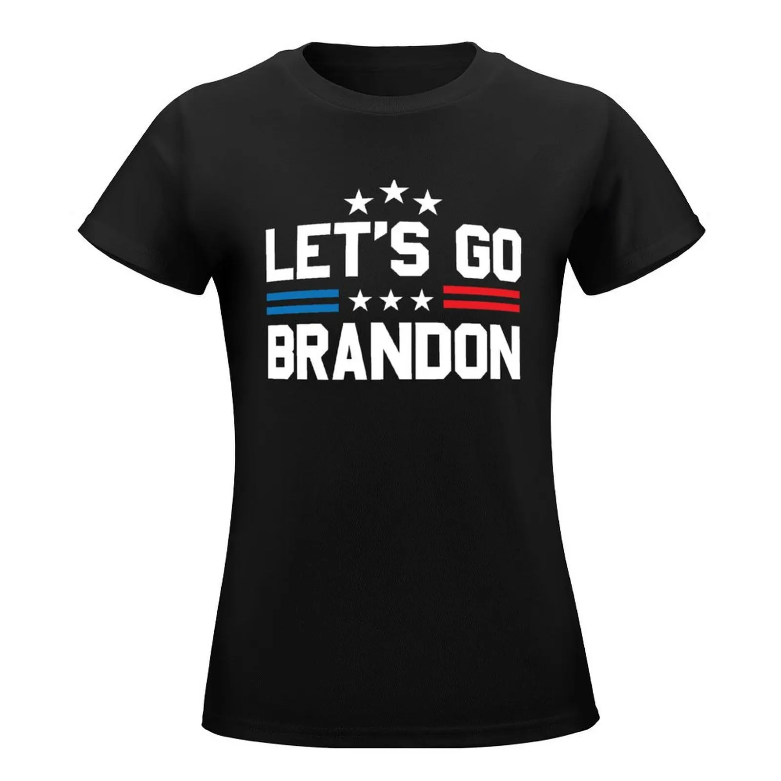 Let's Go Brandon Conservative US Flag T-Shirt Aesthetic clothing anime clothes aesthetic clothes cat shirts for Women