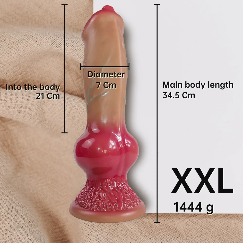 Huge Silicone Animal Dildo Anal Plug Prostate Sex For Men Women Suction Cup Adult Supplies Large Butt Plug Dog Knot Dildo Xxl