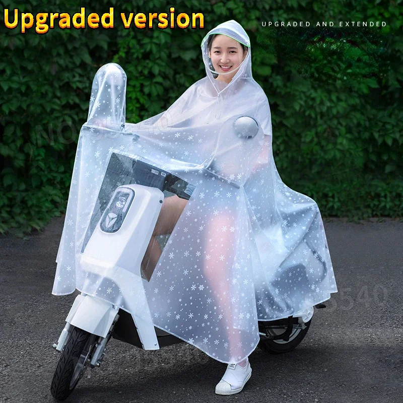 Riding raincoat Electric bicycle raincoat Single new motorcycle bike long full body rainstorm proof poncho rain suit