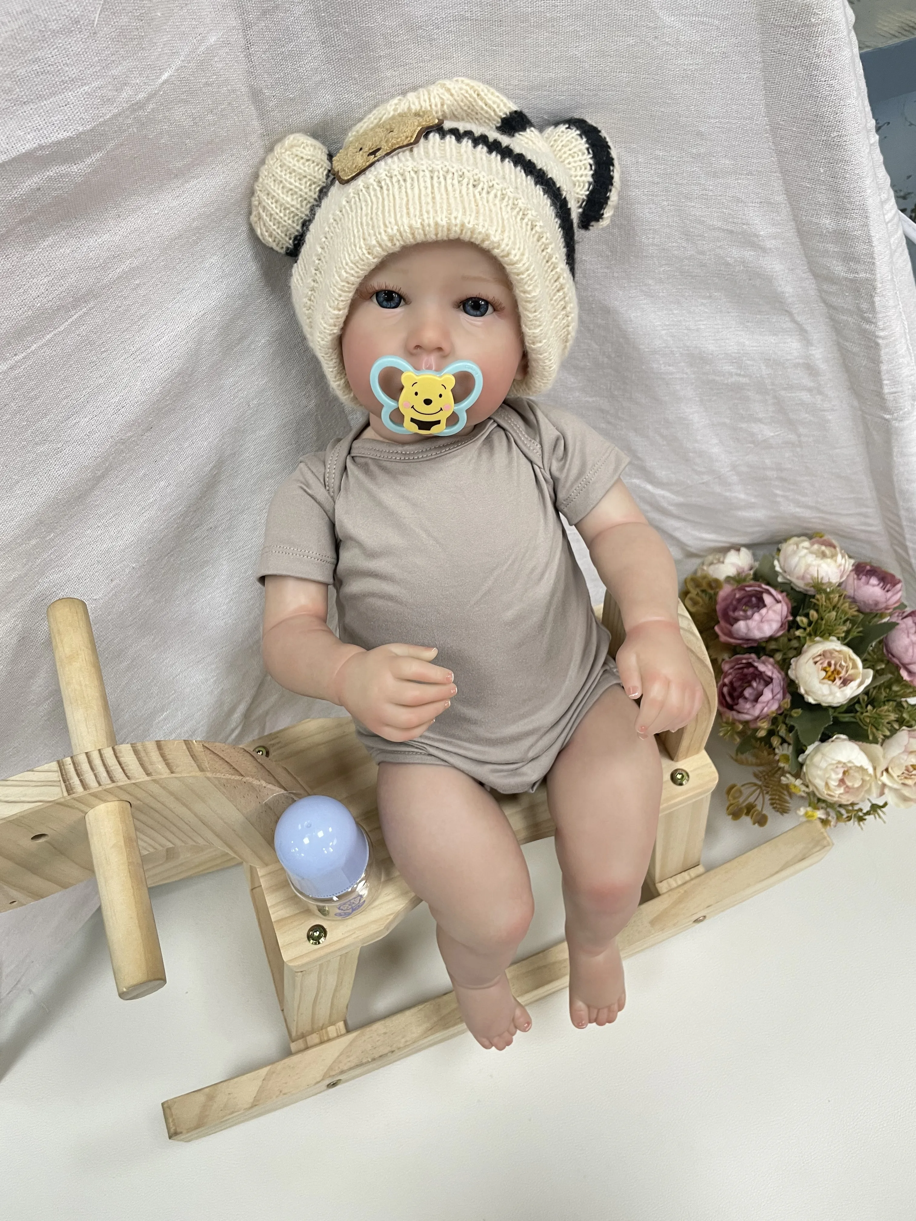 58CM/23inch Cokela Factory Wholesale Realistic Baby Reborn Doll Lifelike Silicone Reborn Dolls