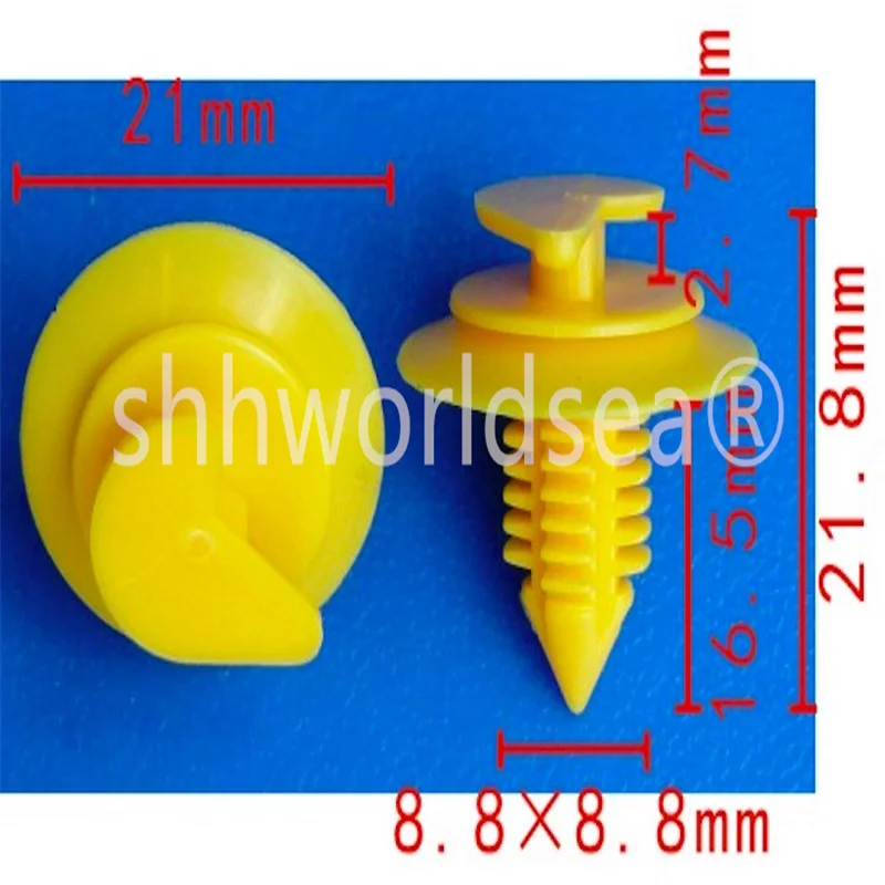 100PCS Clips de Sujeción Automotrices para Panel de Puerta FIAT UNO Barchetta 14191280