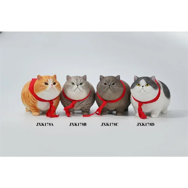 JXK Scala 1/6 Arancione Gatto Gatto Modello Carino Giocattoli Per Animali Domestici Modello In Resina di Simulazione per Figure da 12 pollici Giocattolo Alla Moda Desktop Da Collezione