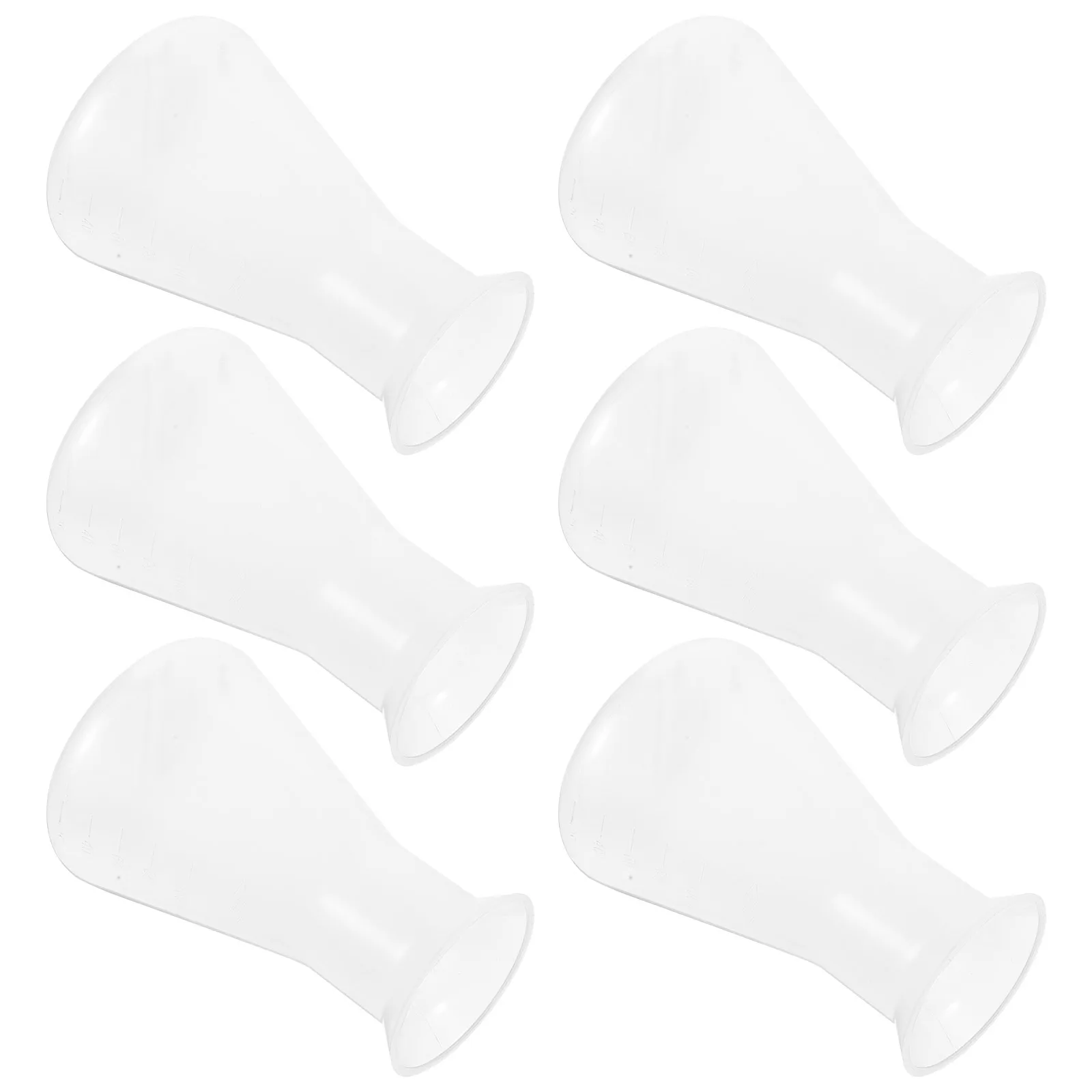 6Pcs Laboratory Flask Set Plastic Erlenmeyer Flasks 100Ml Graduated Conical Design for Mixing Measuring Chemistry Experiments
