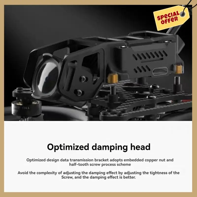 أداء مستقر - لإطار BETAFPV Pavo20 بدون فرش مع دعامة HD VTX المتوافقة مع DJI O3 لأجزاء الطائرة بدون طيار FPV مقاس 2 بوصة B