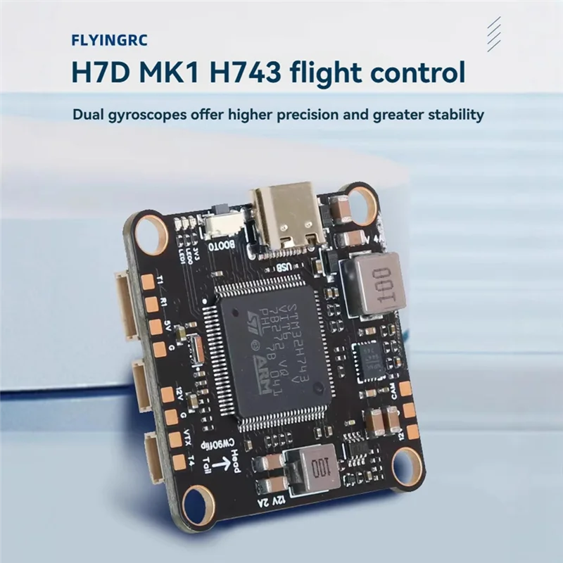 وحدة تحكم في الطيران H7D MK1 H743 الجديدة الكل في واحد ومجموعة 75A ESC لطائرة RC FPV بدون طيار، متوافقة مع البرامج الثابتة AP/INAV/BF/Rotorflight