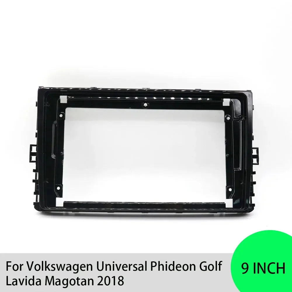 For Volkswagen Universal Phideon Golf Lavida Magotan 2018 9 Inch Car Frame Fascia Adapter Android Fitting Panel