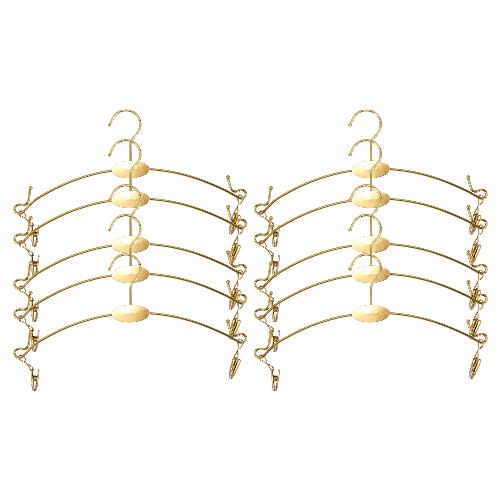 

10Pcs Premium Clothes Hangers Anti-Slip Thickened Undergarment Clip Hangers for Home Shop Indoor Outdoor Bra Pant Storage