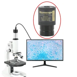 5MP 2MP CMOS CCD USB Binocular Trinocular Microscope Industrial Video HD Camera Digital Eyepiece Free Driver 23.2mm Adapter
