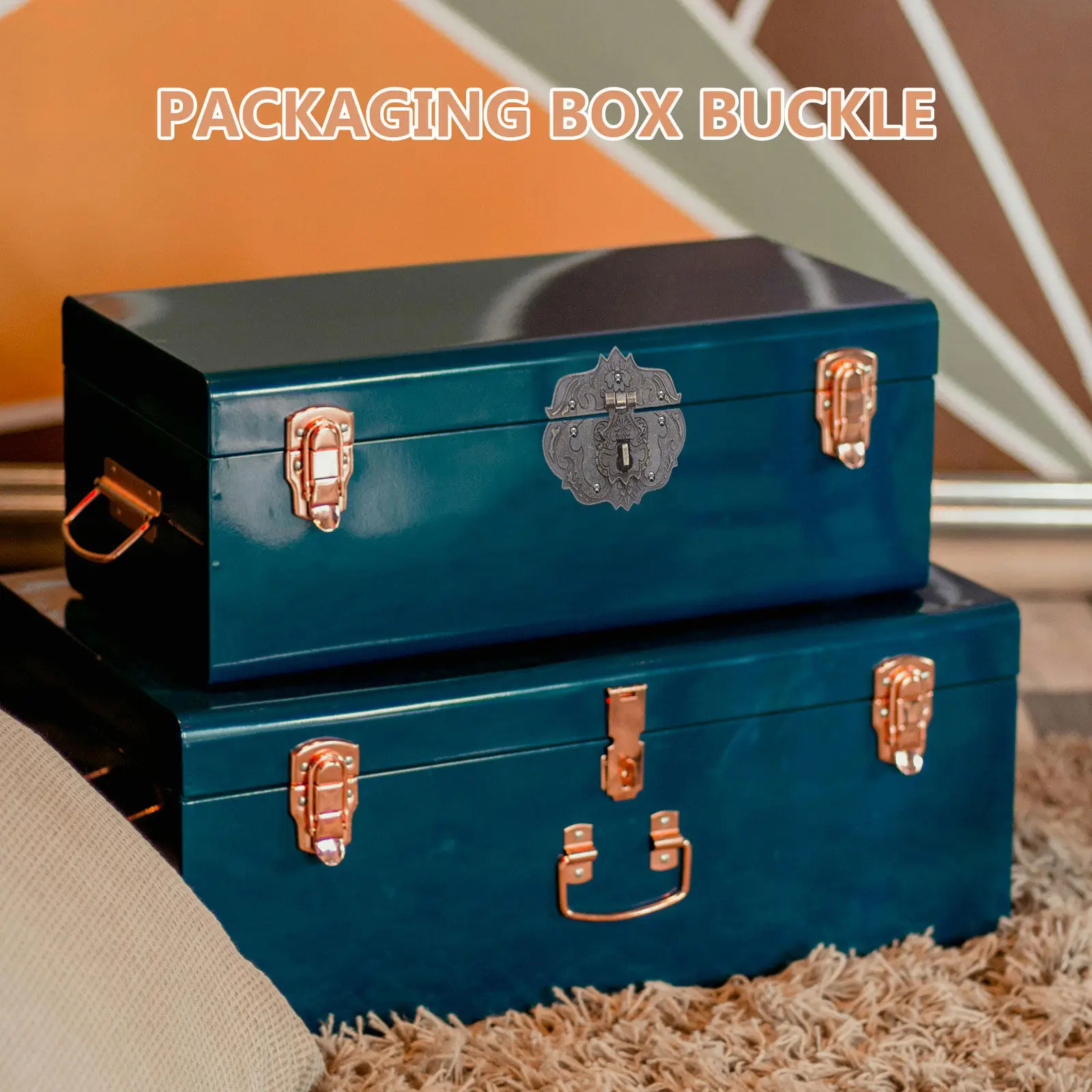 Metal Buckle Latch Packaging Boxes for Jewelry – Easy-Install Secure Steel Closure, DIY Tool & Gift Box