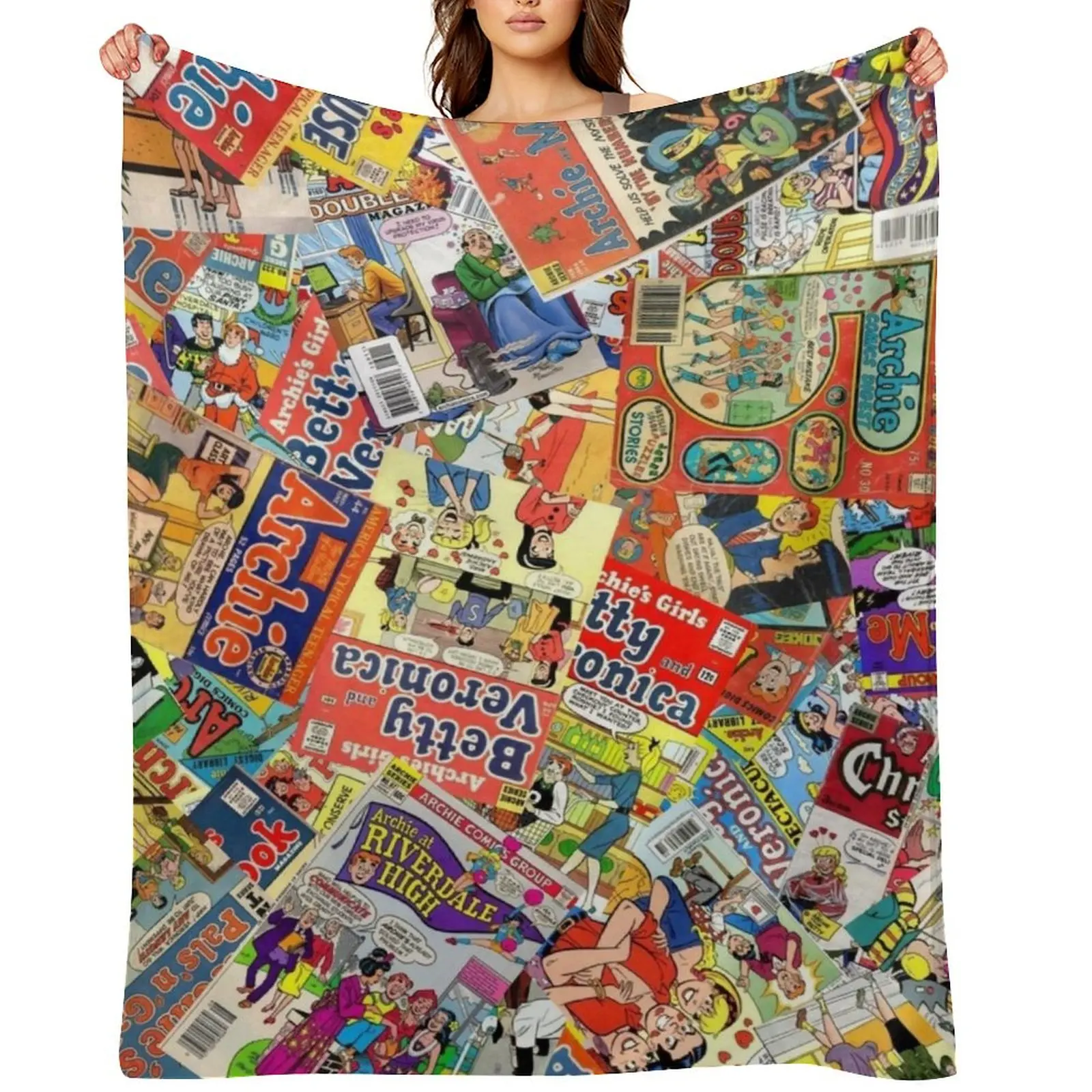 

Archie Comics Throw Blanket cosplay anime Hair Flannel Polar Blankets