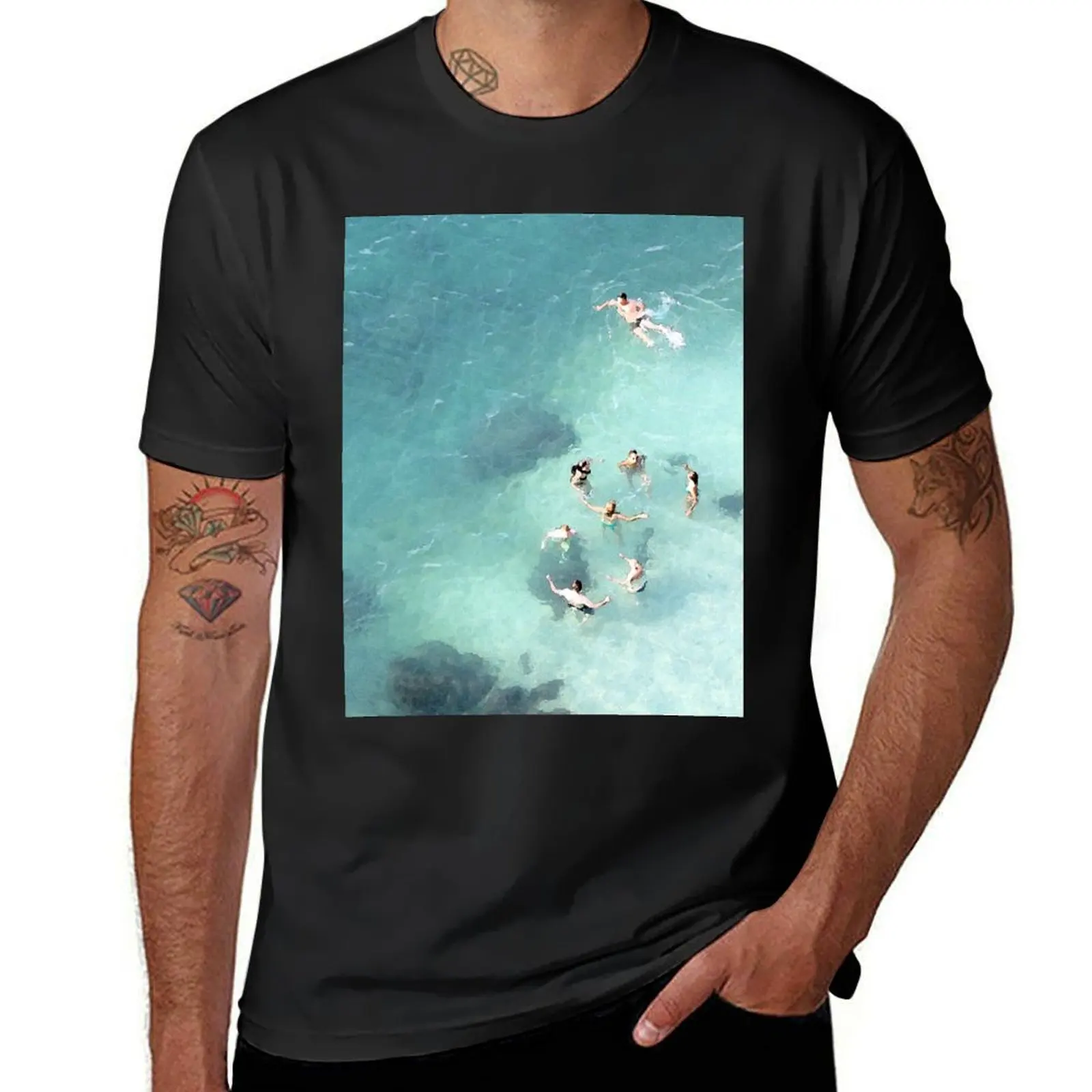 Italy finest water at Amalfi Coast T-Shirt oversized customs korean fashion Men's cotton t-shirt