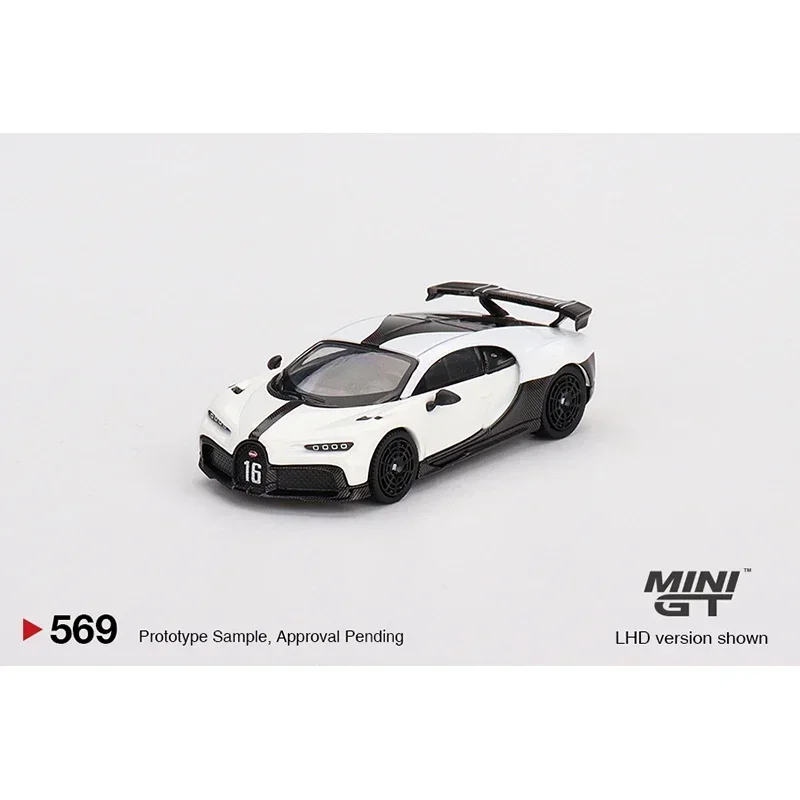 مجموعة ألعاب طراز الديوراما من MINIGT-Diecast ، Chiron Pur ، Sport White ، 1:64