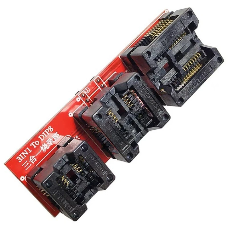 FOR 3-In-1 SOP8 Wide and Narrow Body SOP16 To DP8 Burning Seat, Test Seat, Bounce, Programmer Adapter
